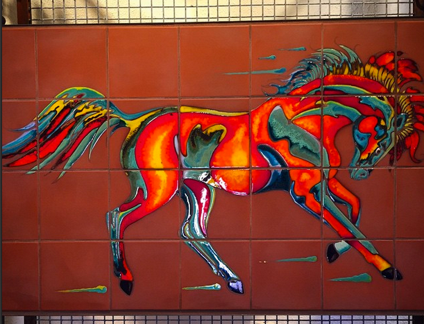 Fire Horse #3 Fine Art Mural
