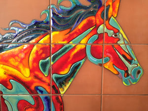 Fire Horse #6 Fine Art Mural