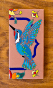 Hummingbirds: Terra Cotta & Royal Blue