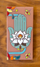 Load image into Gallery viewer, Hamsa Hand: Terra Cotta &amp; Turquoise
