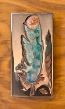Load image into Gallery viewer, Watercolor Feather on Silver